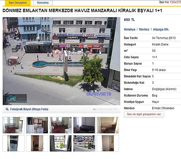 7. Emlakçı: "Merkeze on dakika."