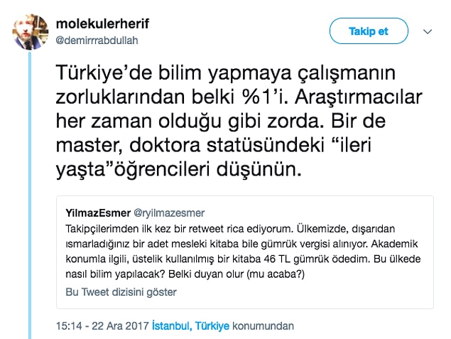 Aynı durumu yaşayanlar ve haklı olduğunu düşünenlerden de oldukça destek gördü.