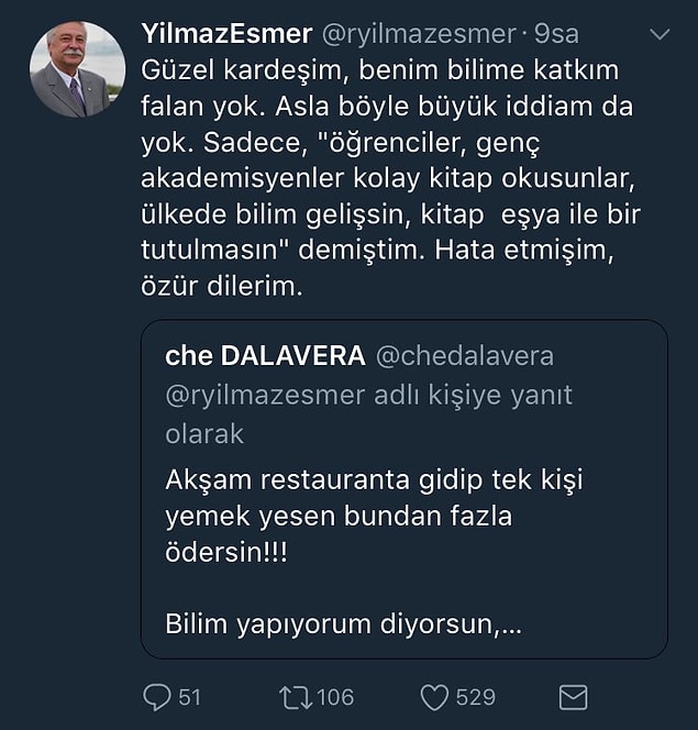 Her şeye rağmen Yılmaz Esmer hocanın üslubu ve nezakete ders verir nitelikte oldu. 👏🏼