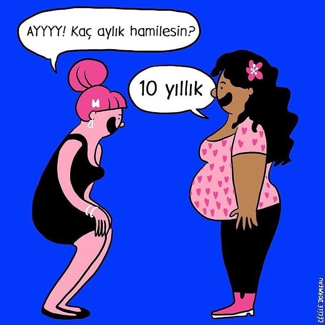 8. O benim göbeğim!