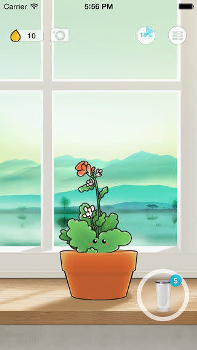 12. 'Plant Nanny' veya benzeri bir uygulamayla çiçeklerini susuz kalmasın diye uğraşırken siz de bol bol su içebilirsiniz.