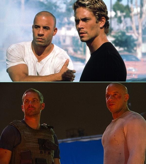 9. 14 yıldır hızlı ve öfkelilerdi: Dominic Toretto ve Brian O'Conner