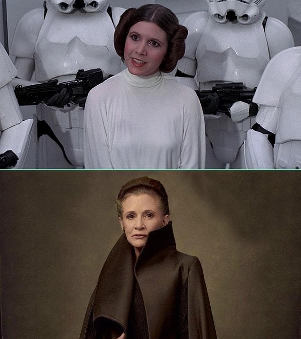 15. Prenses Leia ise ilk filmden 40 yıl sonra The Last Jedi'da.