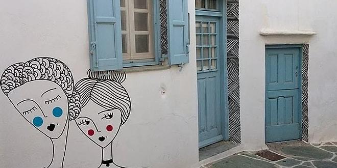 Gezdiği Yunan Adalarında Çektiği Fotoğrafları Çizimleriyle Süsleyen Sanatçıdan Bize Yazı Hatırlatacak 15 İllüstrasyon