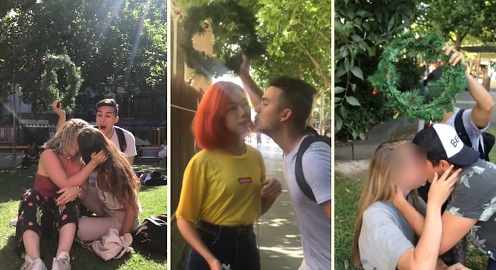 Ökseotu Altında İnsanlardan Öpücük Almaya Çalışmak