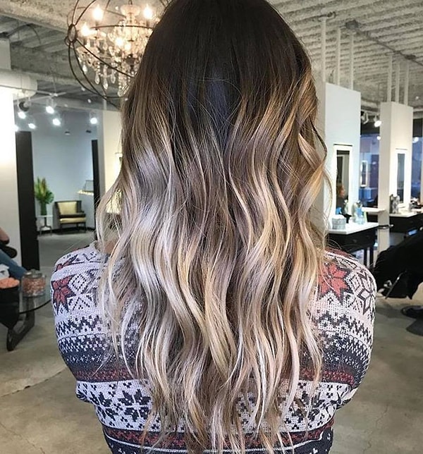 10. Козерог - Балаяж оттенка шампань