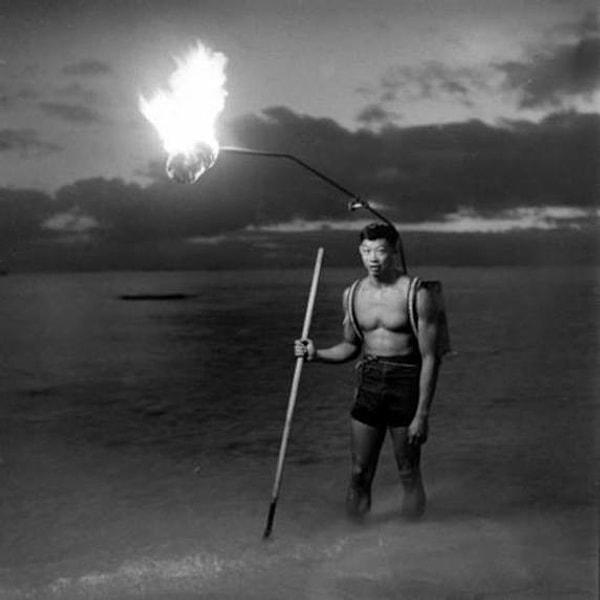 10. Hawaii'deki gececi balık avcısı.