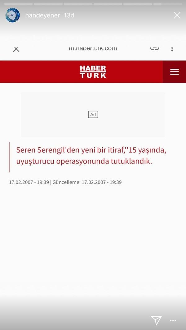 Seren Serengil'in o skandal videosu üzerine Hande Yener de son olarak bunu paylaştı ve kavgaları Instagram üzerinden sona erdi!