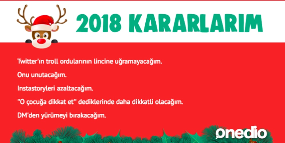 O Sene Bu Sene: Yılbaşında Hangi Kararları Alıyorsun?