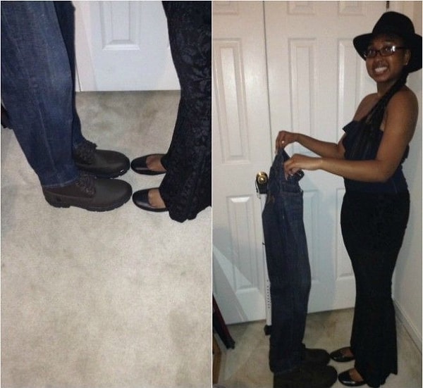 11. Эта девушка так любит своего парня, что он от этой любви куда-то испарился 😂