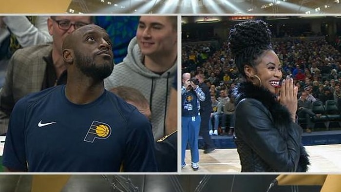 Indiana Pacers'ta Forma Giyen Damian Wilkins Doğacak Çocuğunun Cinsiyetini Maç Sırasında Öğrendi