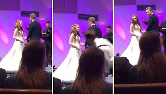 Düğünün En Önemli Yerinde Yüz Üstü Yere Düşerek Tüm Romantizmin İçine Eden Adam