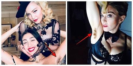 Madonna ve Kızı Lourdes'in "Çok da Tın" Diyerek Paylaştığı Koltuk Altı Tüylü Fotoğrafları Olay Yarattı