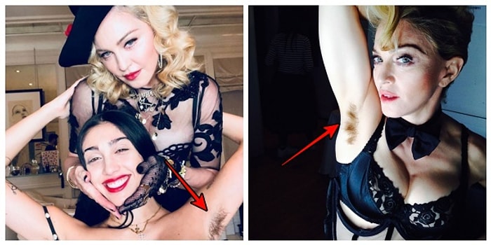 Madonna ve Kızı Lourdes'in "Çok da Tın" Diyerek Paylaştığı Koltuk Altı Tüylü Fotoğrafları Olay Yarattı