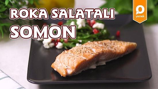 Balık ve Salata İkilisinin En Güzel Hali: Roka Salatalı Somon Nasıl Yapılır?