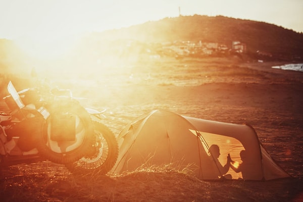 14. Палатка на берегу Черного моря, Болгария