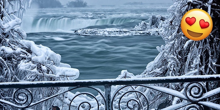 Doğa Yine Büyülüyor! Nefesleri Kesecek Güzellikte Niagara Şelalesi'nin Donmuş Halinden 23 Kare