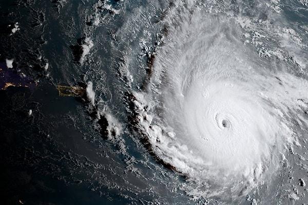 28. Irma kasırgasının uydu görüntüsü de kendi kadar korkunç.