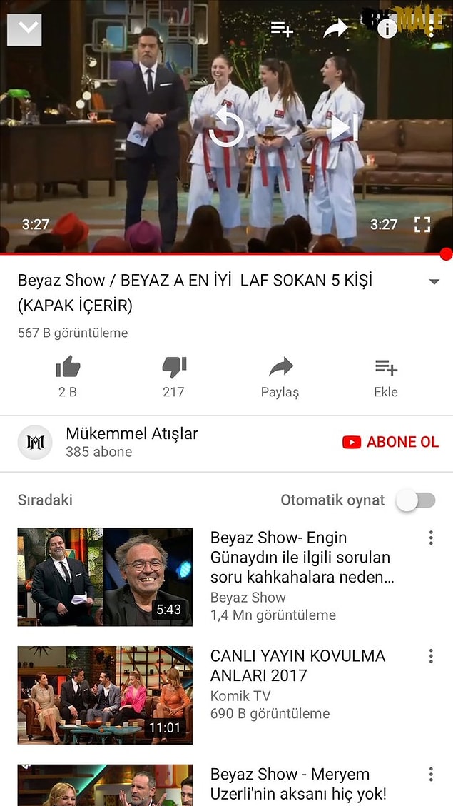 12. İçerik gibi olmuş