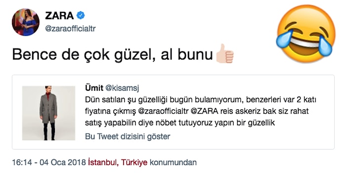 Zara'da Beğendiği Montu Bulamayan Genç, Yanlışlıkla Şarkıcı Zara'ya Tweet Atarak Ortalığı Karıştırdı!