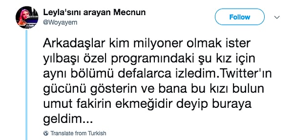 Ancak Twitter'da ortaya bir genç çıktı.