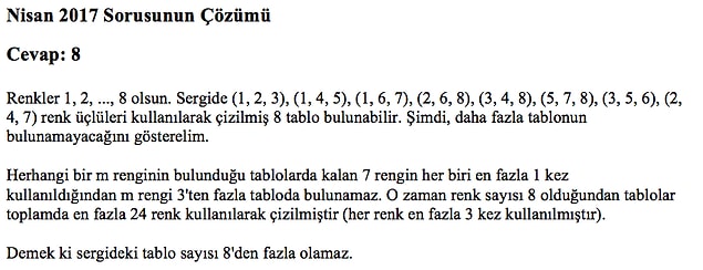 Çözüm: