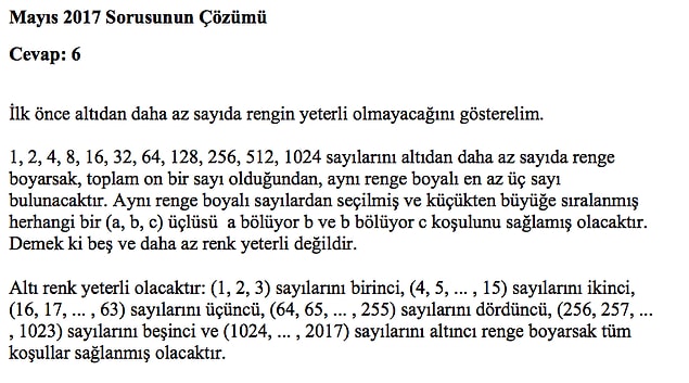 Çözüm:
