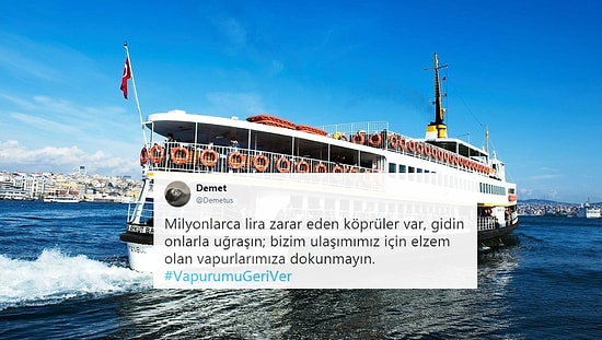 #VapurumuGeriVer: 'İBB Kâr Hesabı Yapıyor' Diyen Vatandaşlar Adalar-Beşiktaş Seferlerinin Yeniden Başlamasını İstiyor