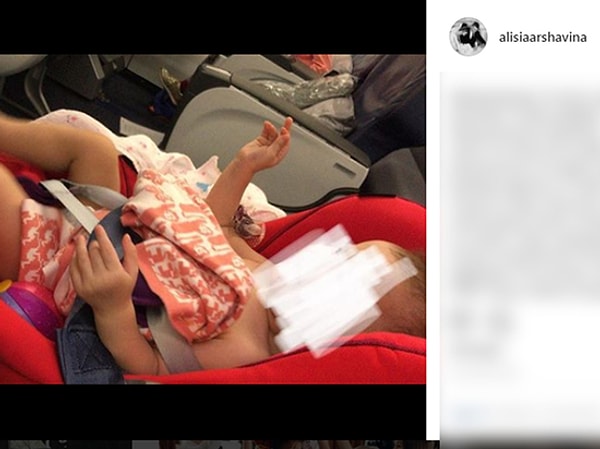 7. Сама же Алиса изложила произошедшее совершенно иначе, выложив фото с ребенком в свой Instagram.