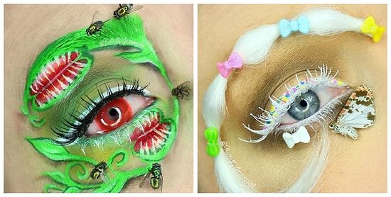 Страшная красота: этот визажист использует настоящих насекомых для своего макияжа!