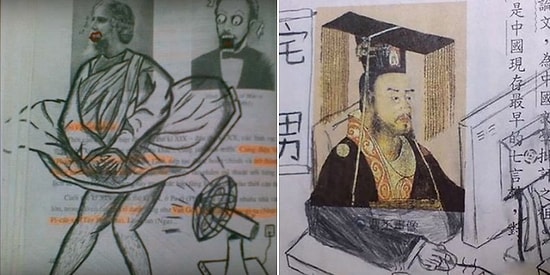 Смешные работы творческих студентов в учебниках, которые заскучали на уроках