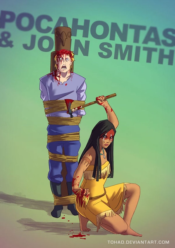 7. Покахонтас и Джон Смит