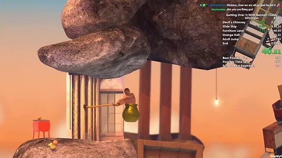 Aşırı Sinir Bozucu Bir Oyun Olan 'Getting Over It With Bennet Foddy'de Rekor Kırıp Anında Oyunu Silen Adam
