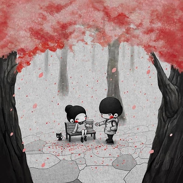 21. Гулять в осеннем парке.