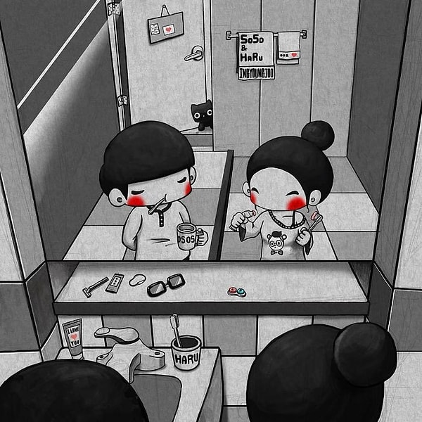 24. Чистить зубы.