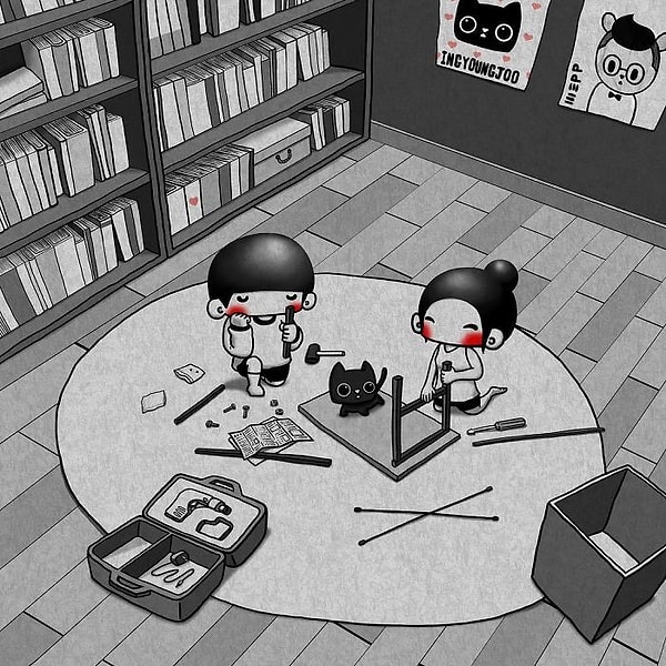 32. Собирать новую мебель.