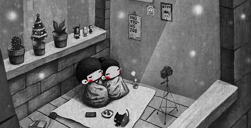 45 иллюстраций, показывающих, как выглядят отношения глазами влюбленной пары