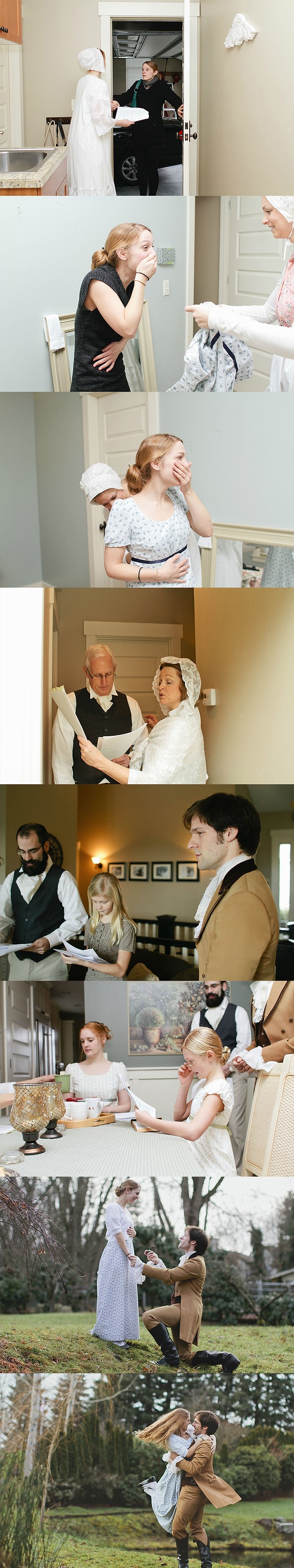 4. Не предложение, а настоящий спектакль! В стиле "Гордость и предубеждение" 😍