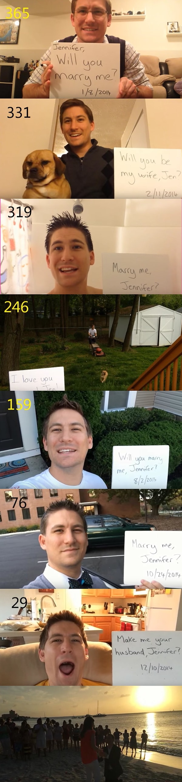 13. Предложение длинной в 365 дней: "Ты выйдешь за меня замуж?" ❤️