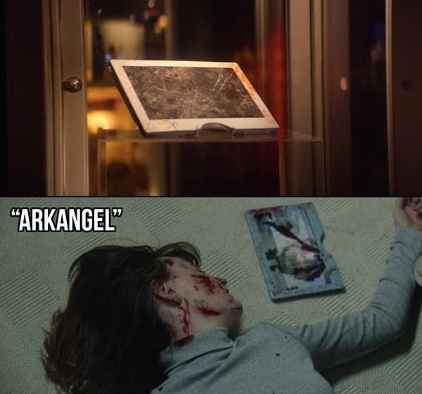 19. "Arkangel" bölümünde Sara'nın annesine vurduğu tablet de burada sergilenmekte.