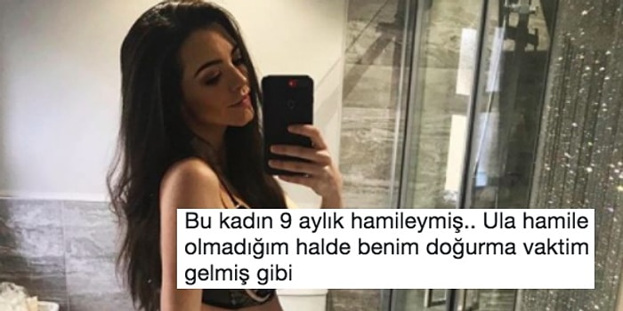 Dokuz Aylık Hamile Olan Mankenin "Bebek Nerede?" Dedirten Karnını Görünce İnanamayacaksınız!