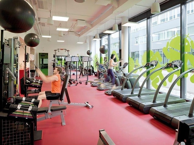 Zoogler fitness salonu da çalışanların arasında popüler bir alan.