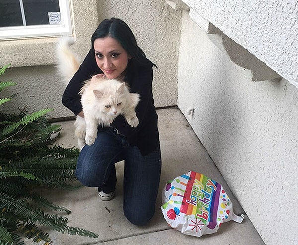 17. "Мы с женой начали подкармливать уличную кошку. А она в ответ на это все время делает нам сюрпризы. То мышь, то куриная косточка, то вот это"