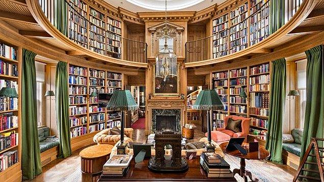 13. Alan sıkıntınız yoksa ve kitaplarınız evinizden taşıyorsa böyle şık bir kütüphaneyle evinizin şıklığınıza şıklık katabilirsiniz.