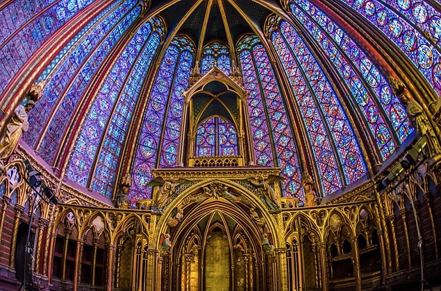14. Paris biraz torpilli oldu ama napalım: Sainte Şapeli, Paris