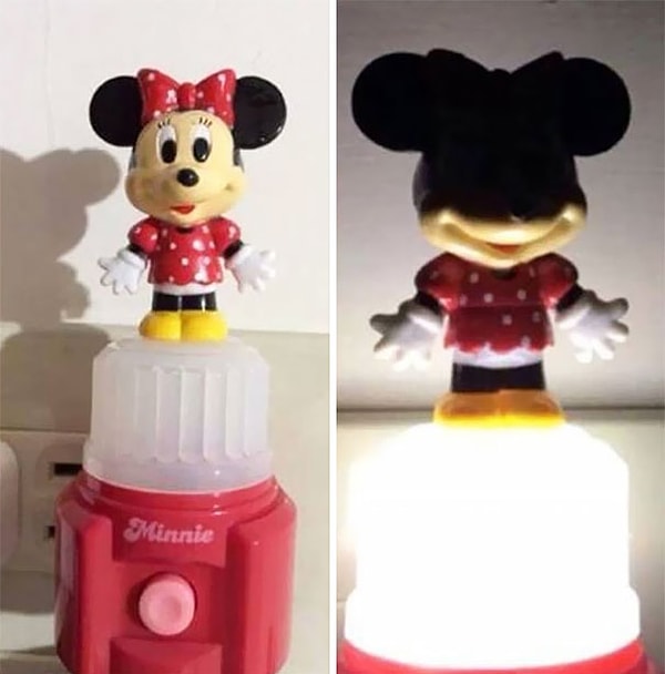 12. Ночник-Минни поможет вашему ребенку перестать бояться темноты... может быть...