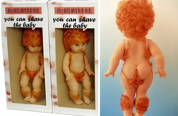 15. Надпись на коробке: «Ты можешь побрить малыша». Чтоооо?!