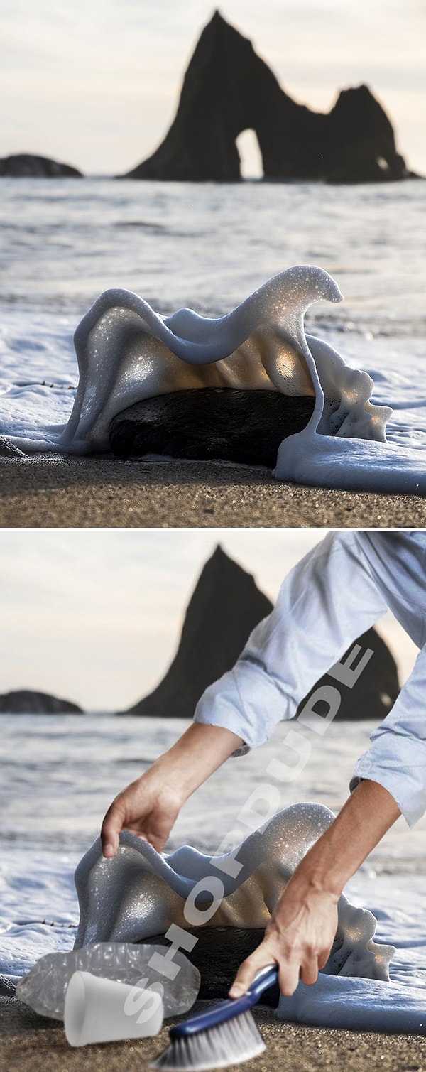 7. "Волна, разбивающаяся о камень"