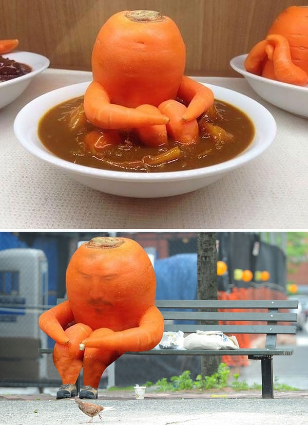 20. "Морковь, осмысляющая свое существование"