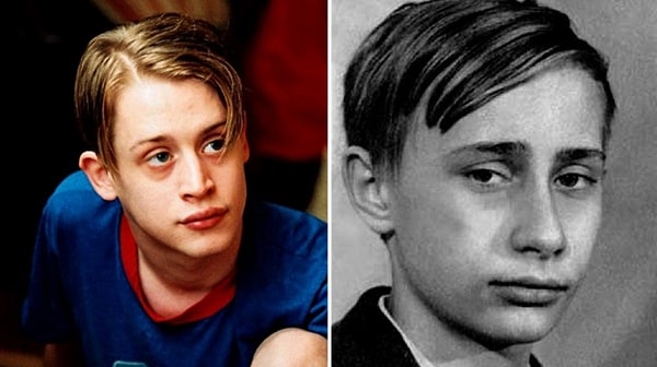 8. Маколей Калкин и Владимир Путин